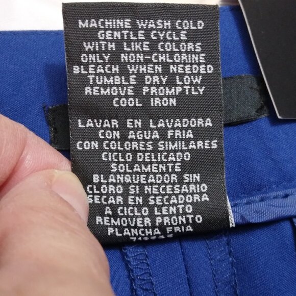 NWT Rafaella | Women's Curvy Fit Slim Leg Crop Ankle Pant Blue | Size 8 - Picture 11 of 11